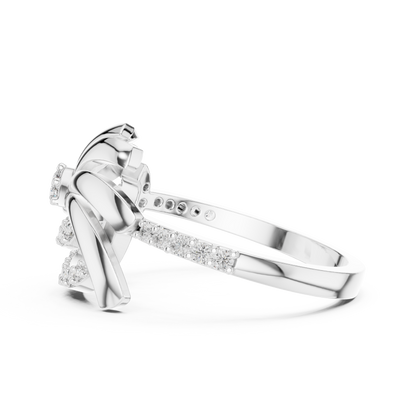 Luxe Floral Wave Ring