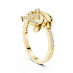Luxe Floral Wave Ring