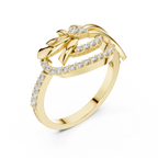 Luxe Floral Wave Ring