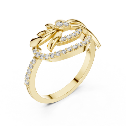 Luxe Floral Wave Ring