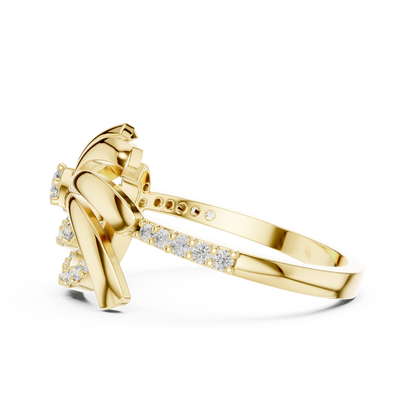 Luxe Floral Wave Ring