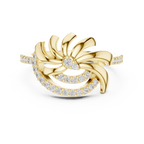 Luxe Floral Wave Ring