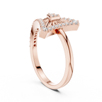 Diamond Triangle Statement Ring