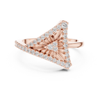 Diamond Triangle Statement Ring
