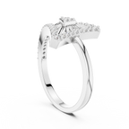 Diamond Triangle Statement Ring