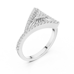 Diamond Triangle Statement Ring