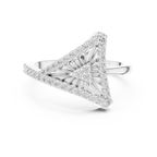 Diamond Triangle Statement Ring