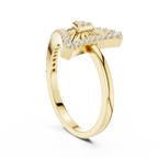 Diamond Triangle Statement Ring