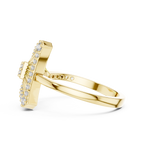Diamond Triangle Statement Ring
