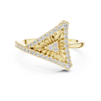 Diamond Triangle Statement Ring