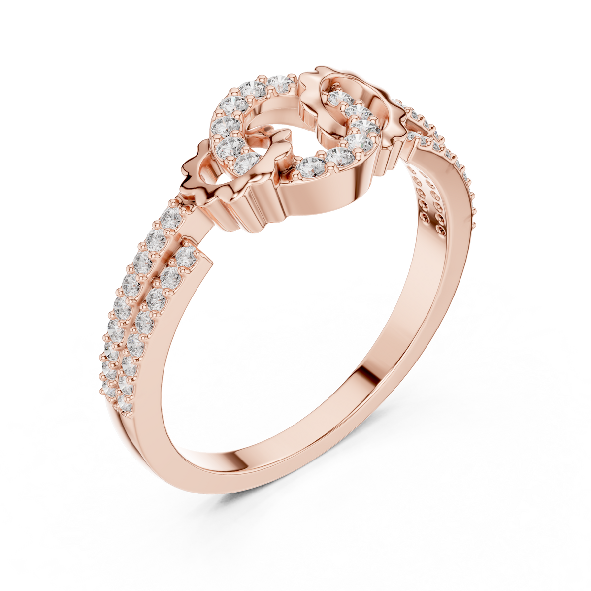Dual Heart Glow Ring