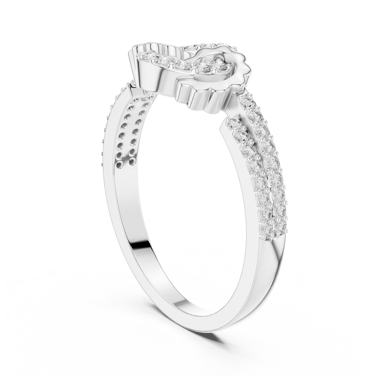 Dual Heart Glow Ring