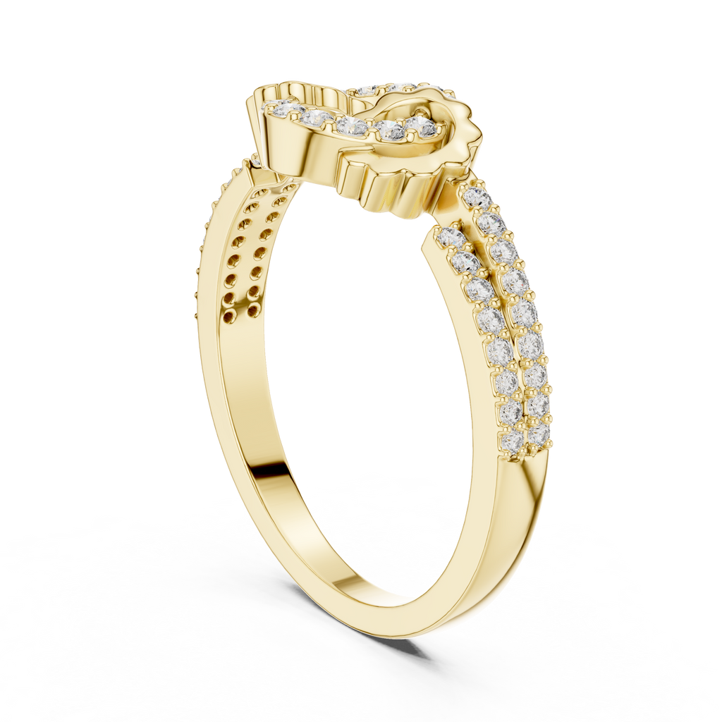 Dual Heart Glow Ring