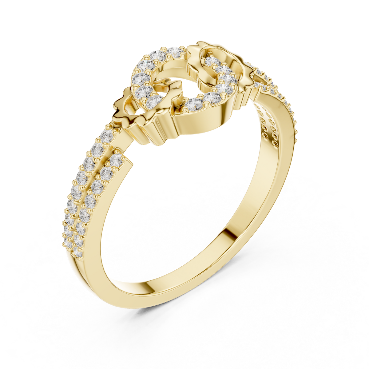 Dual Heart Glow Ring