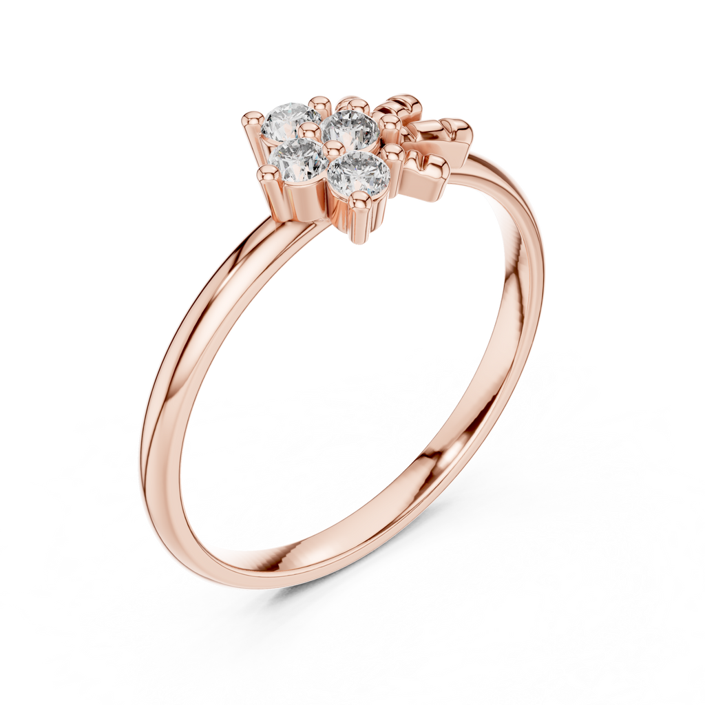 Majestic Flower Diamond Ring