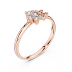 Majestic Flower Diamond Ring