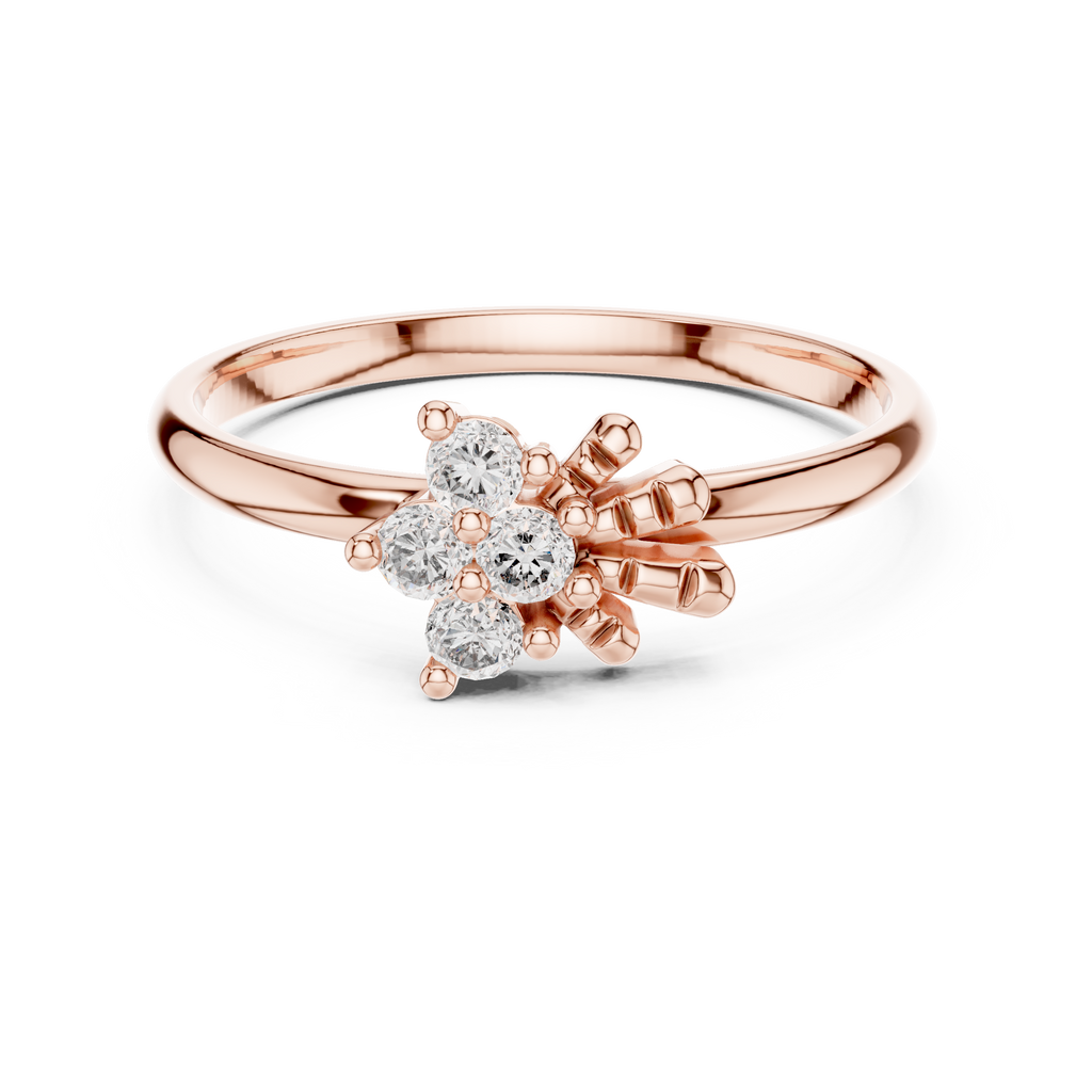 Majestic Flower Diamond Ring
