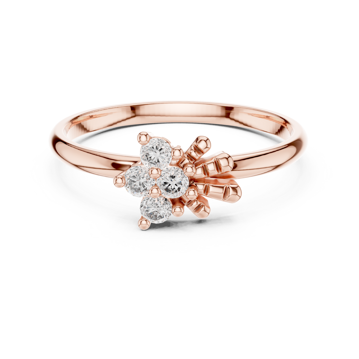 Majestic Flower Diamond Ring