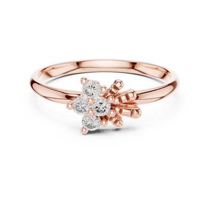 Majestic Flower Diamond Ring