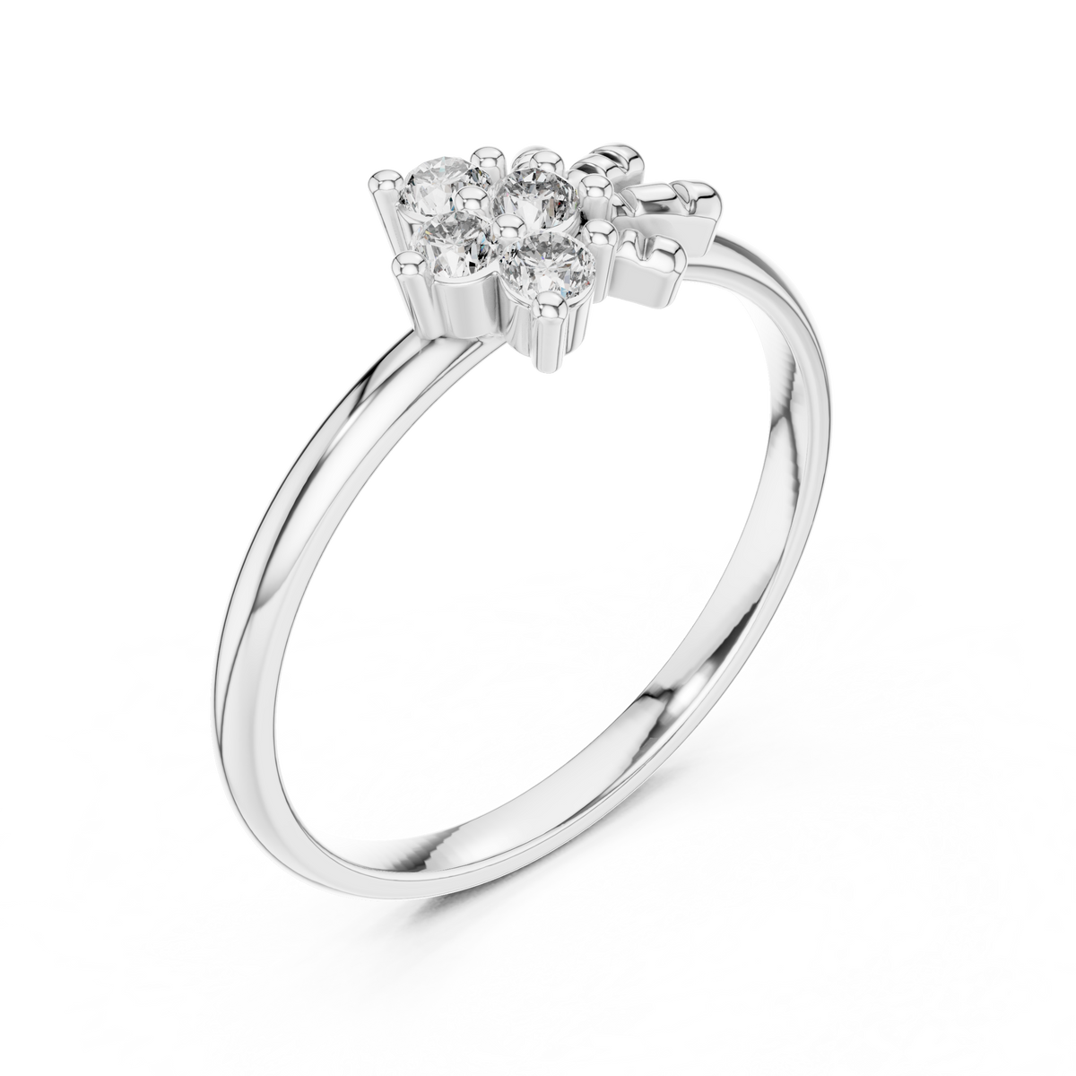 Majestic Flower Diamond Ring