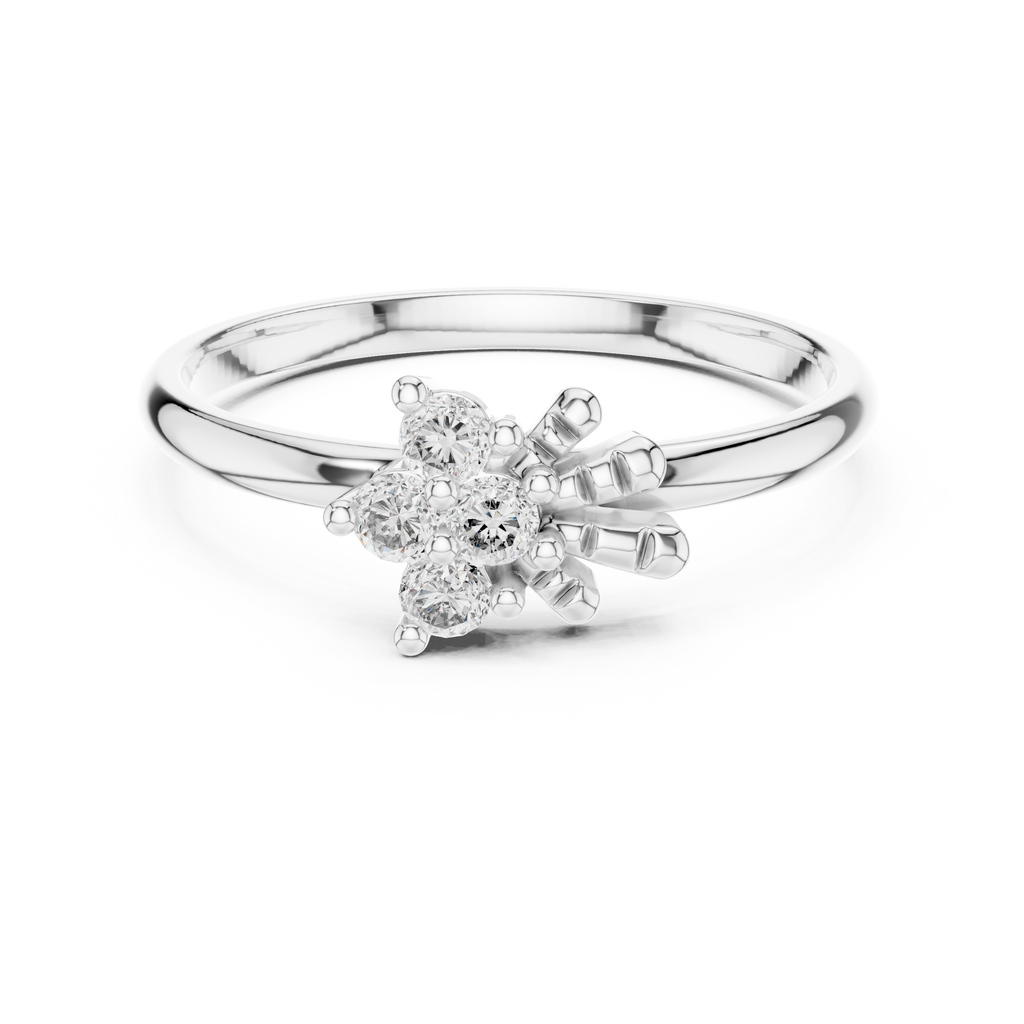 Majestic Flower Diamond Ring