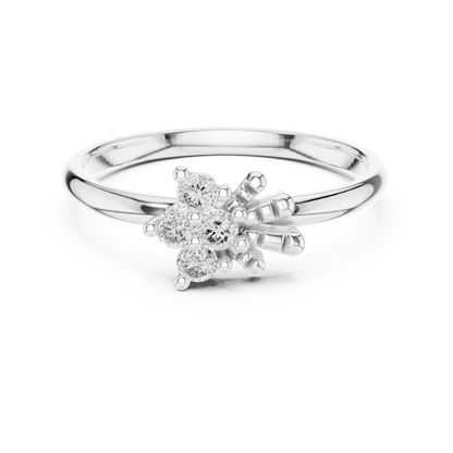 Majestic Flower Diamond Ring