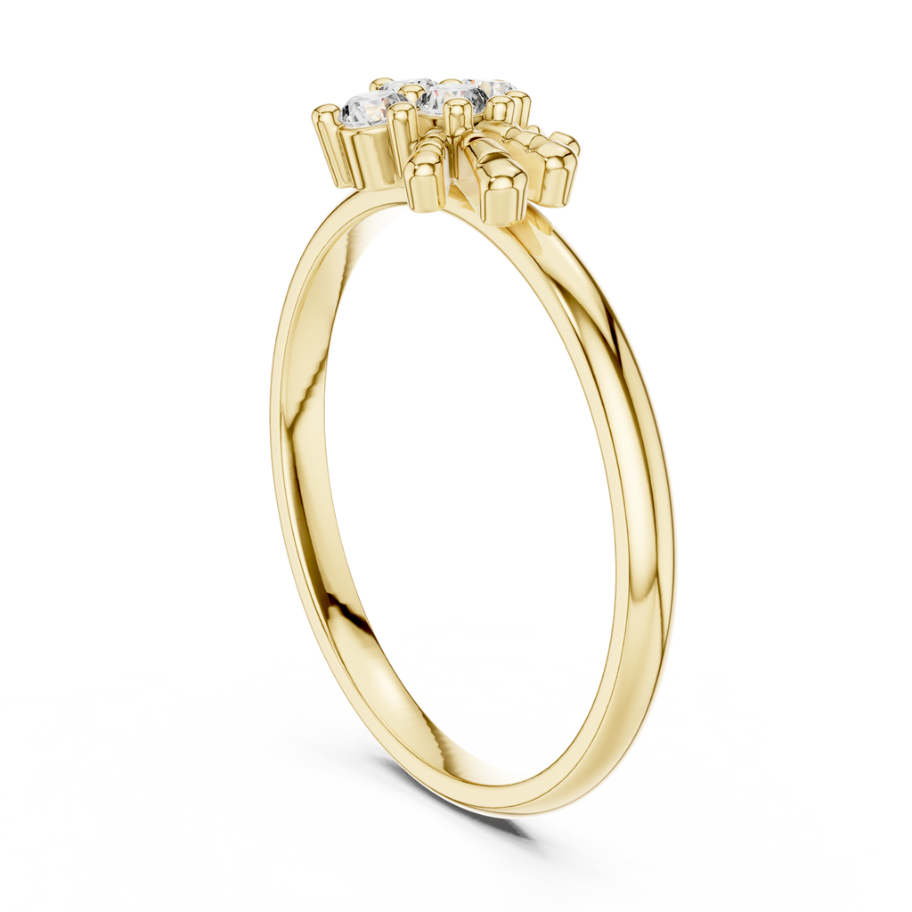 Majestic Flower Diamond Ring