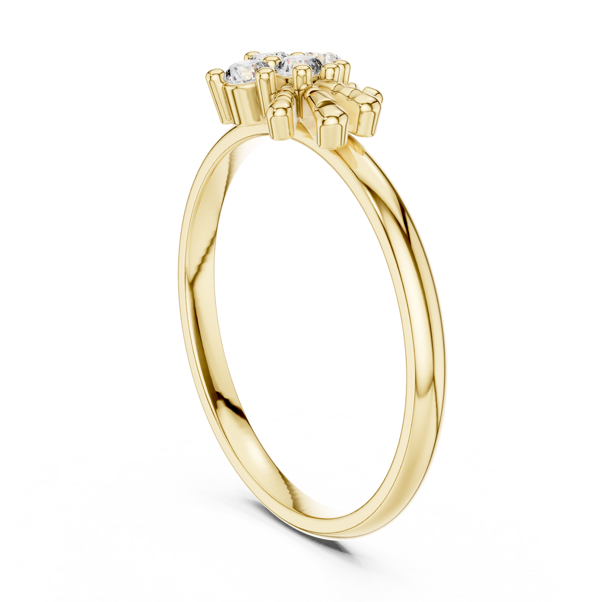 Majestic Flower Diamond Ring