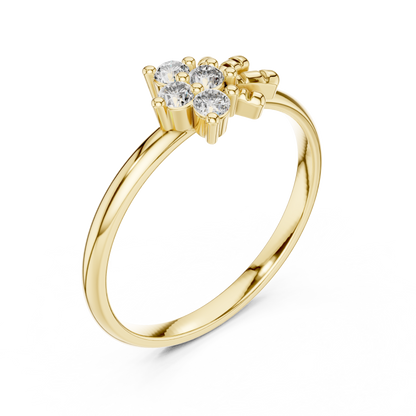 Majestic Flower Diamond Ring