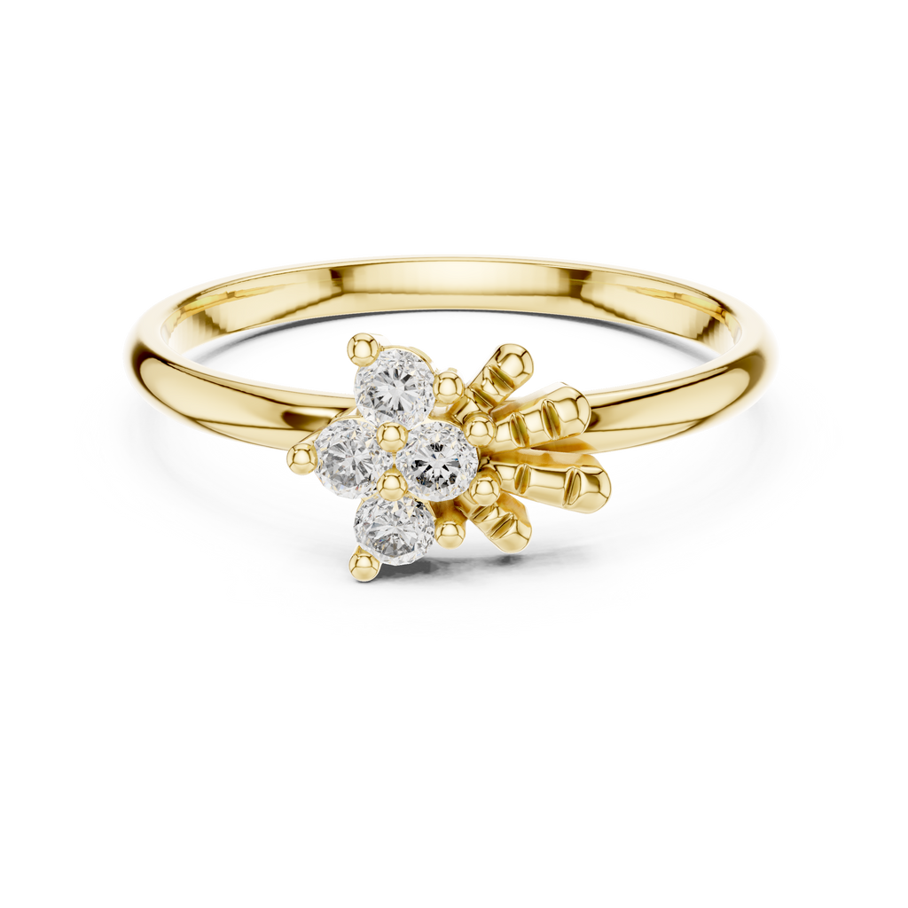 Majestic Flower Diamond Ring