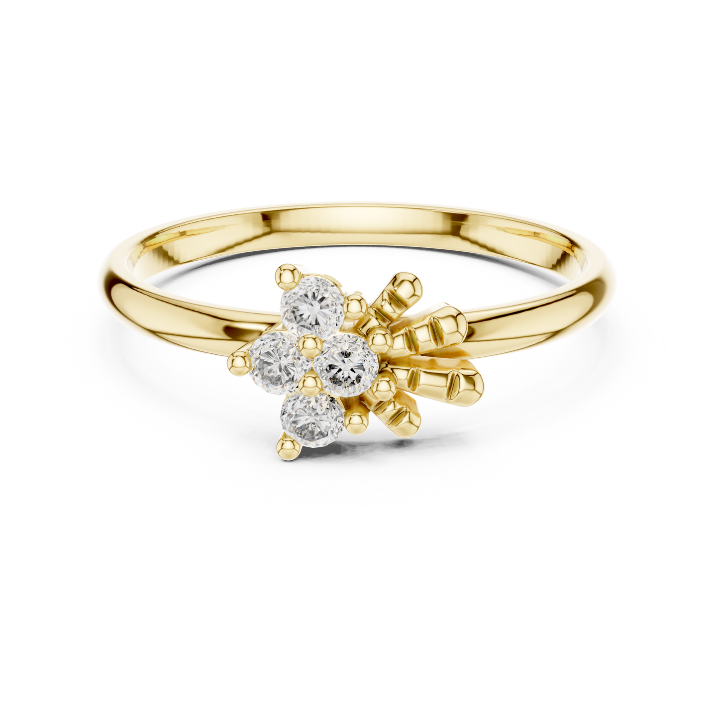 Majestic Flower Diamond Ring