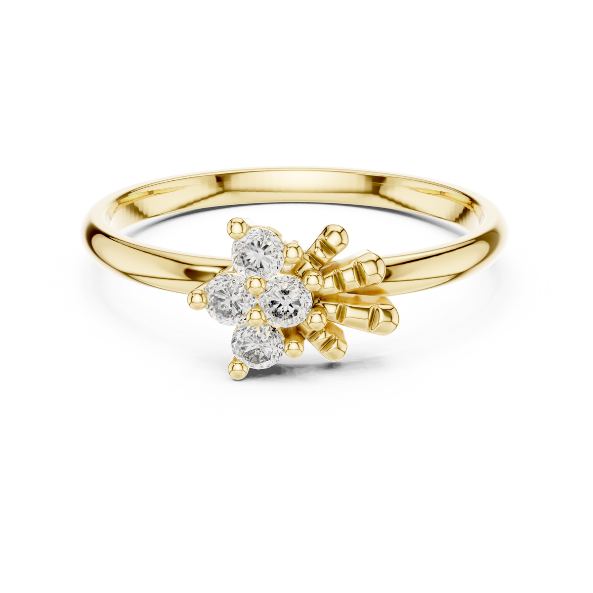 Majestic Flower Diamond Ring