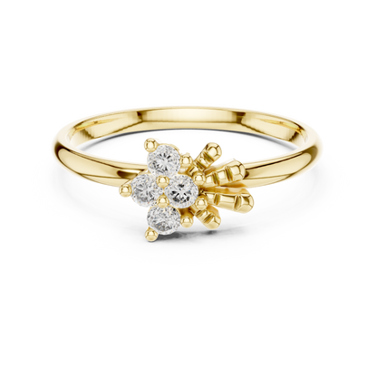 Majestic Flower Diamond Ring