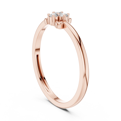 Tiny Blossom Gold Ring