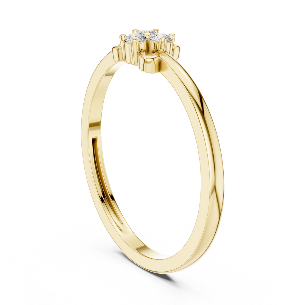 Tiny Blossom Gold Ring
