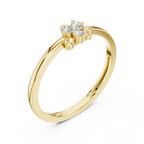 Tiny Blossom Gold Ring