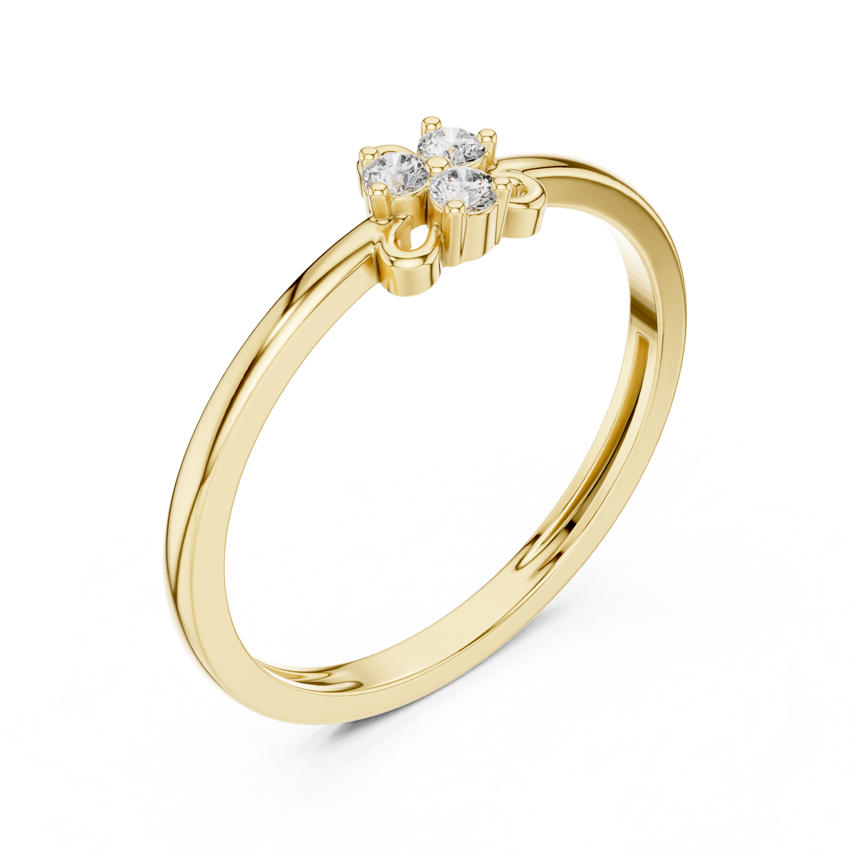 Tiny Blossom Gold Ring