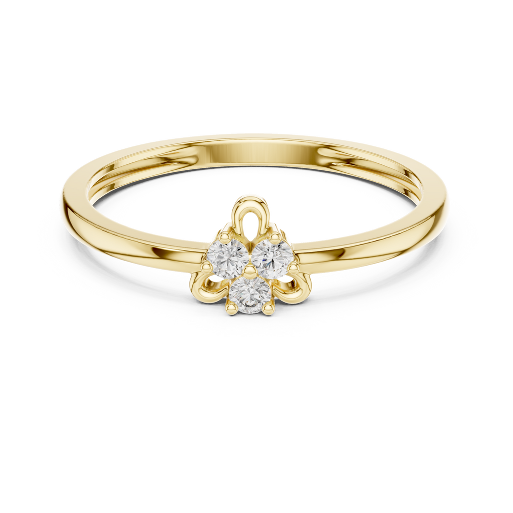 Tiny Blossom Gold Ring