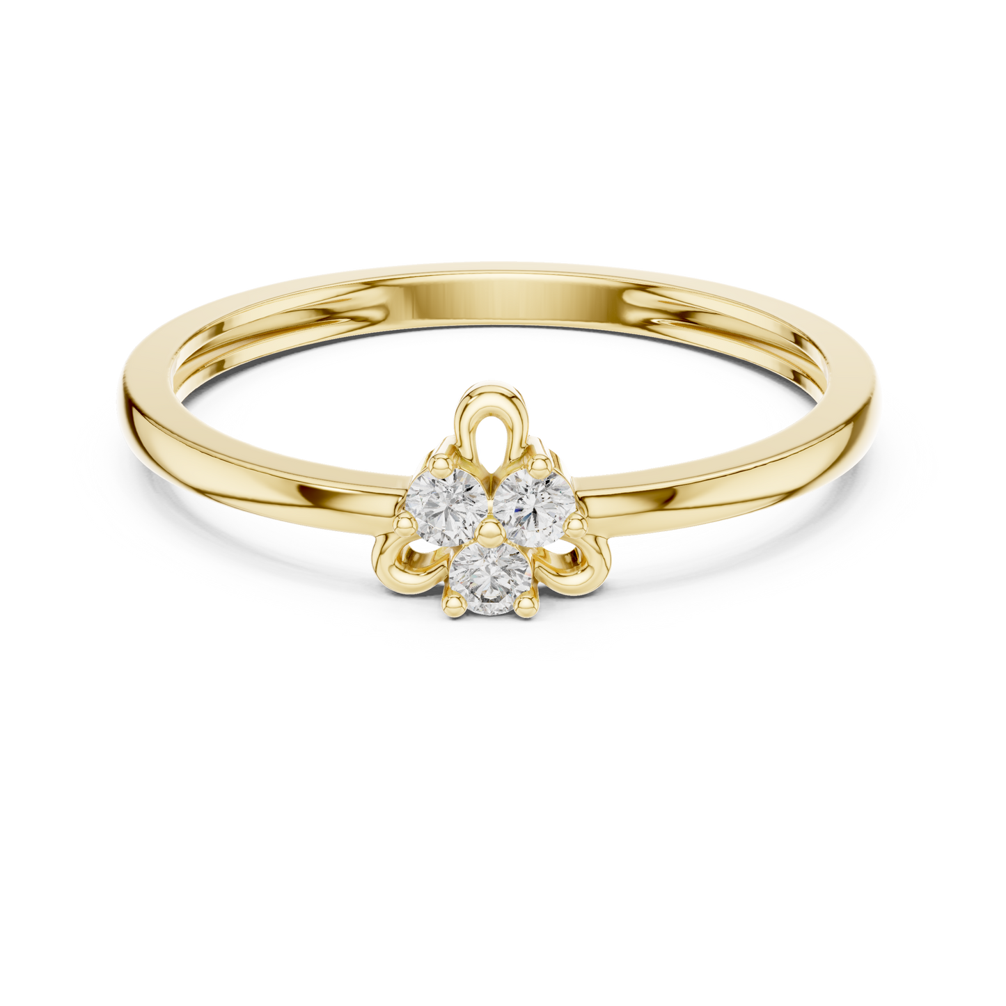Tiny Blossom Gold Ring