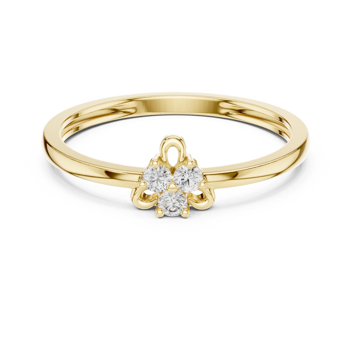 Tiny Blossom Gold Ring