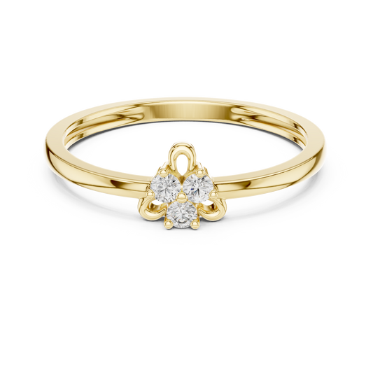 Tiny Blossom Gold Ring