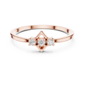 Geometric Diamond Charm Ring