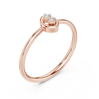 Golden Marquise Diamond Ring