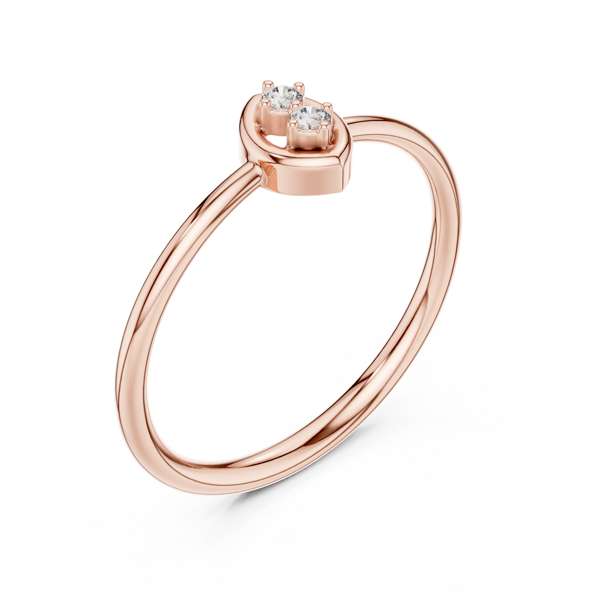 Golden Marquise Diamond Ring