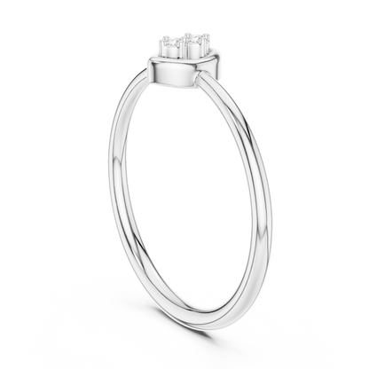 Golden Marquise Diamond Ring