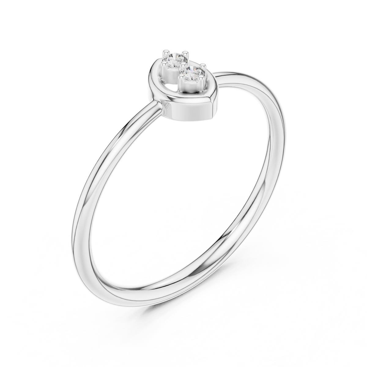 Golden Marquise Diamond Ring
