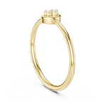 Golden Marquise Diamond Ring