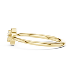 Golden Marquise Diamond Ring