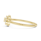 Vintage Flower Diamond Band