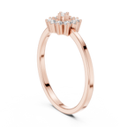 Radiant Floral Halo Ring